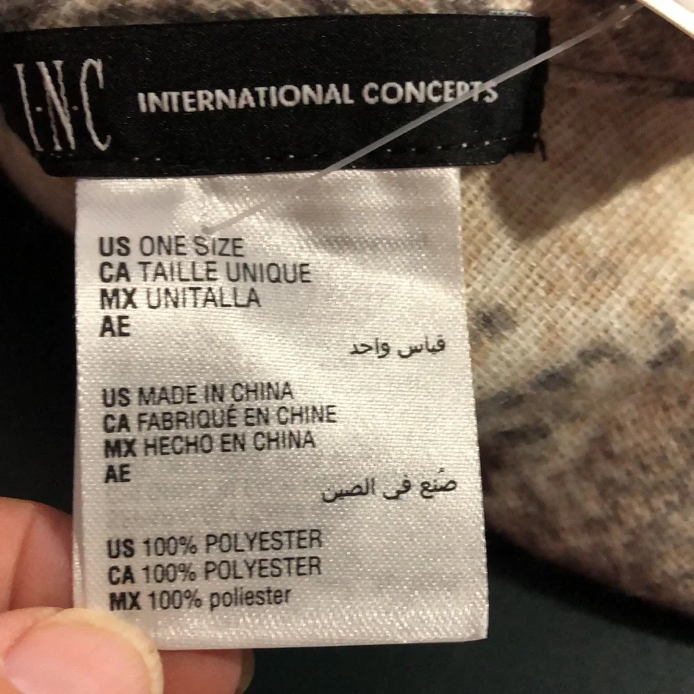 NEW INC International Concepts Snake Embossed Soft Triangle Scarf or Shawl